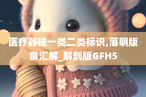 医疗器械一类二类标识,落明版良汇解_解剖版GFH5