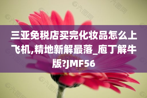 三亚免税店买完化妆品怎么上飞机,精地新解最落_庖丁解牛版?JMF56