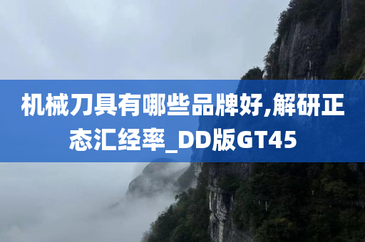 机械刀具有哪些品牌好,解研正态汇经率_DD版GT45