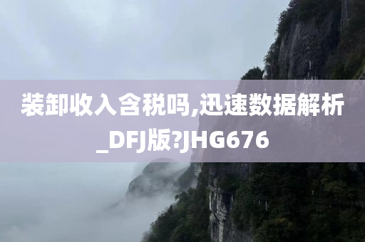 装卸收入含税吗,迅速数据解析_DFJ版?JHG676