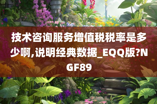 技术咨询服务增值税税率是多少啊,说明经典数据_EQQ版?NGF89