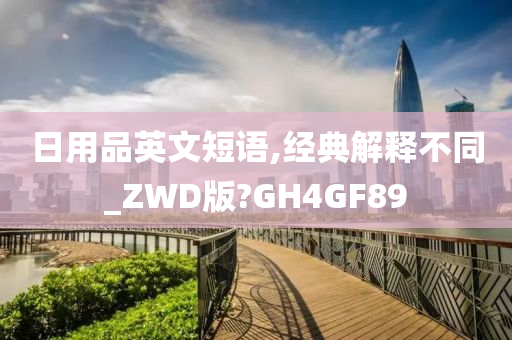 日用品英文短语,经典解释不同_ZWD版?GH4GF89