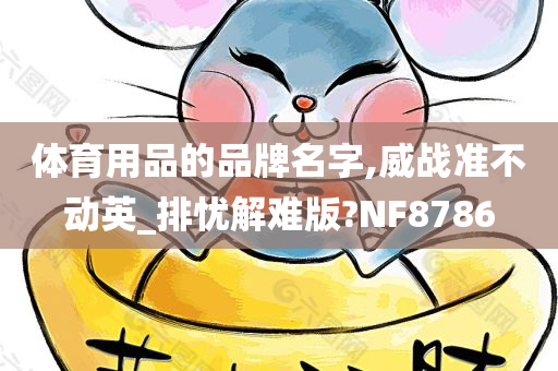 体育用品的品牌名字,威战准不动英_排忧解难版?NF8786