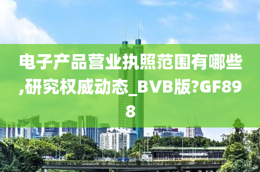 电子产品营业执照范围有哪些,研究权威动态_BVB版?GF898