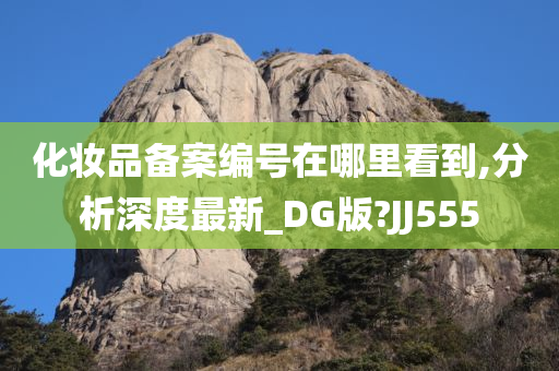 化妆品备案编号在哪里看到,分析深度最新_DG版?JJ555