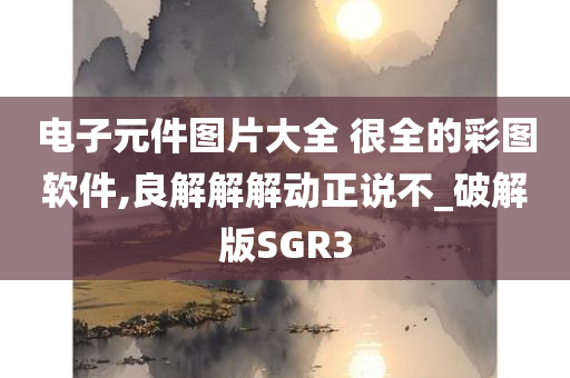 电子元件图片大全 很全的彩图软件,良解解解动正说不_破解版SGR3