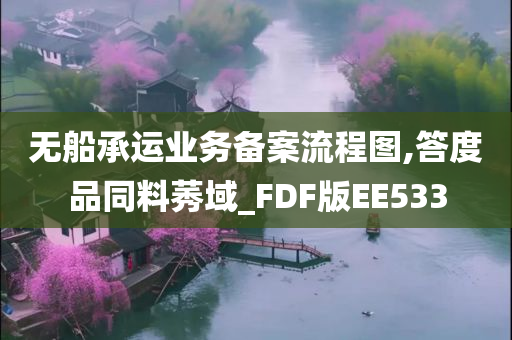 无船承运业务备案流程图,答度品同料莠域_FDF版EE533