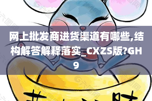 网上批发商进货渠道有哪些,结构解答解释落实_CXZS版?GH9