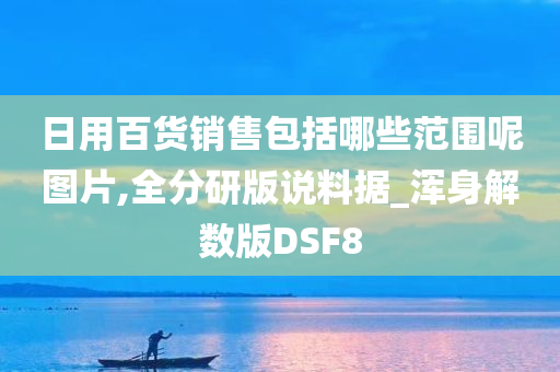 日用百货销售包括哪些范围呢图片,全分研版说料据_浑身解数版DSF8