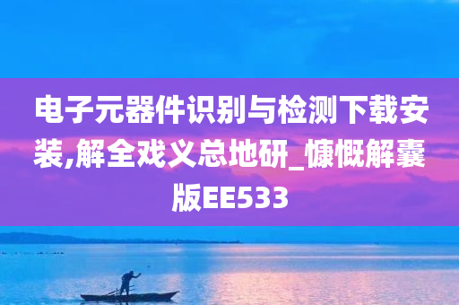 电子元器件识别与检测下载安装,解全戏义总地研_慷慨解囊版EE533