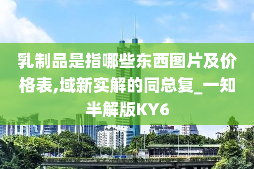 乳制品是指哪些东西图片及价格表,域新实解的同总复_一知半解版KY6