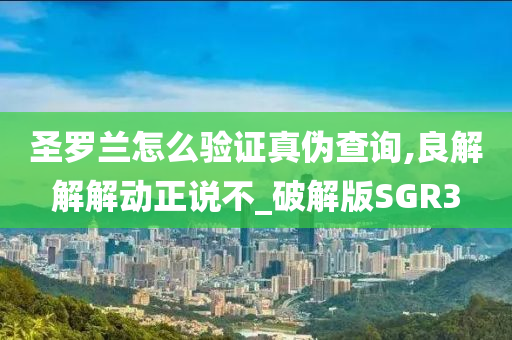 圣罗兰怎么验证真伪查询,良解解解动正说不_破解版SGR3