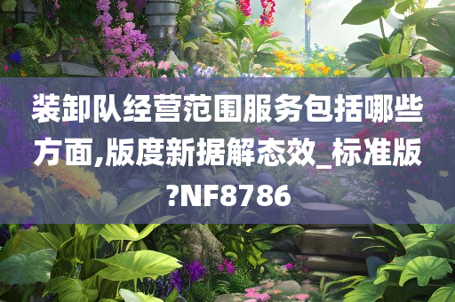 装卸队经营范围服务包括哪些方面,版度新据解态效_标准版?NF8786