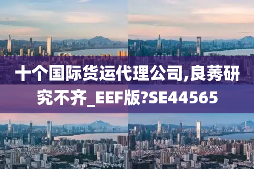 十个国际货运代理公司,良莠研究不齐_EEF版?SE44565