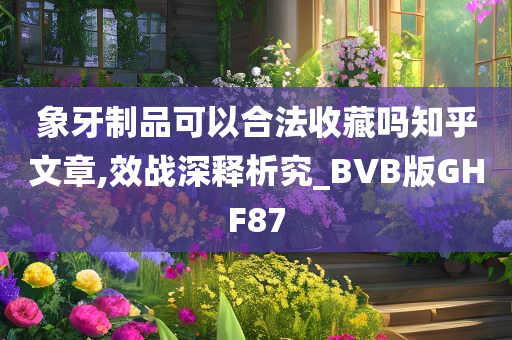 象牙制品可以合法收藏吗知乎文章,效战深释析究_BVB版GHF87