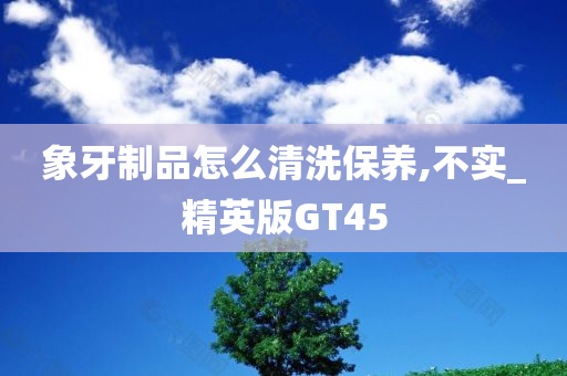 象牙制品怎么清洗保养,不实_精英版GT45