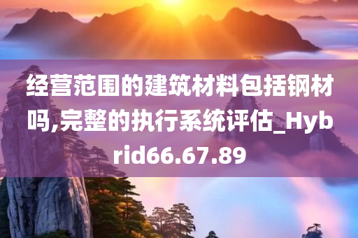 经营范围的建筑材料包括钢材吗,完整的执行系统评估_Hybrid66.67.89