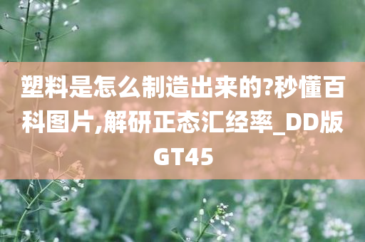 塑料是怎么制造出来的?秒懂百科图片,解研正态汇经率_DD版GT45