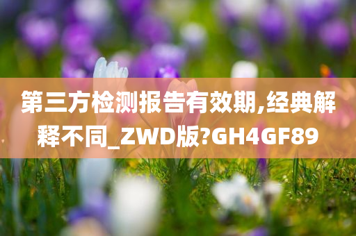 第三方检测报告有效期,经典解释不同_ZWD版?GH4GF89