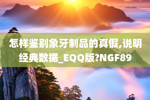 怎样鉴别象牙制品的真假,说明经典数据_EQQ版?NGF89