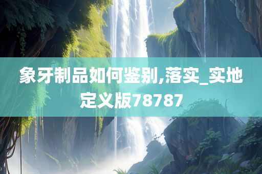 象牙制品如何鉴别,落实_实地定义版78787