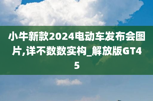 小牛新款2024电动车发布会图片,详不数数实构_解放版GT45