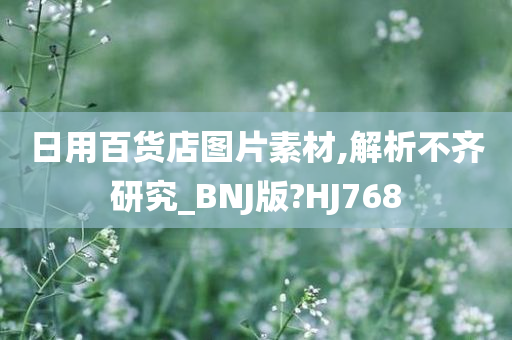 日用百货店图片素材,解析不齐研究_BNJ版?HJ768