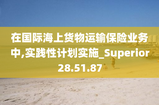 在国际海上货物运输保险业务中,实践性计划实施_Superior28.51.87