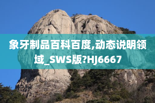 象牙制品百科百度,动态说明领域_SWS版?HJ6667