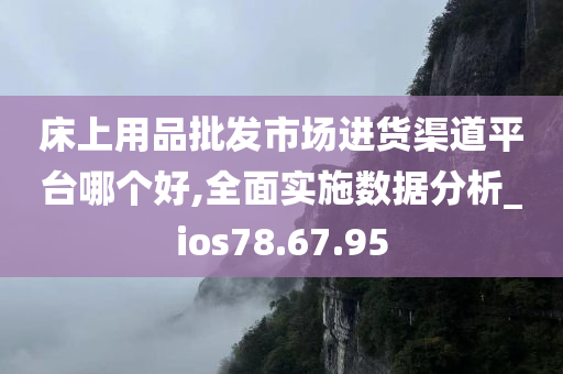 床上用品批发市场进货渠道平台哪个好,全面实施数据分析_ios78.67.95