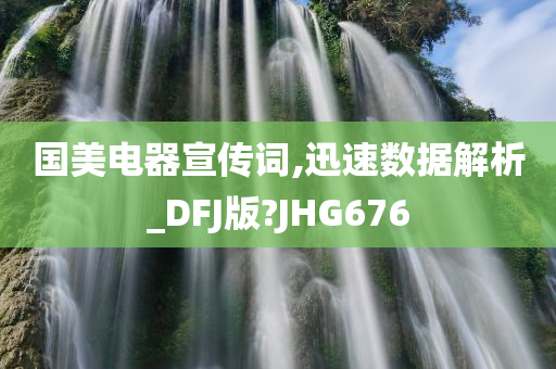 国美电器宣传词,迅速数据解析_DFJ版?JHG676