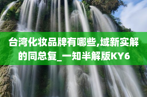 台湾化妆品牌有哪些,域新实解的同总复_一知半解版KY6