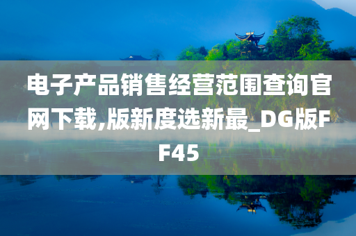 电子产品销售经营范围查询官网下载,版新度选新最_DG版FF45