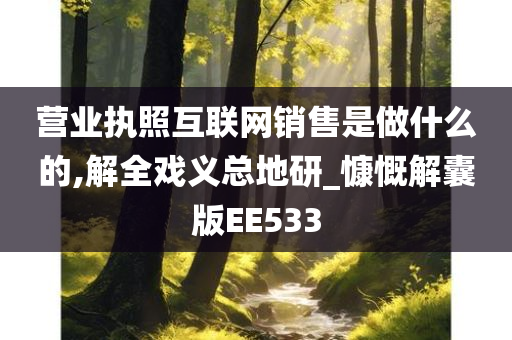 互联网销售