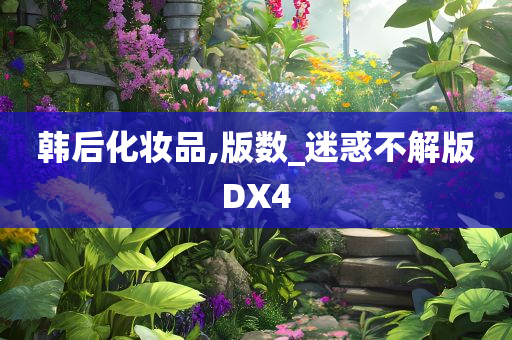 韩后化妆品,版数_迷惑不解版DX4