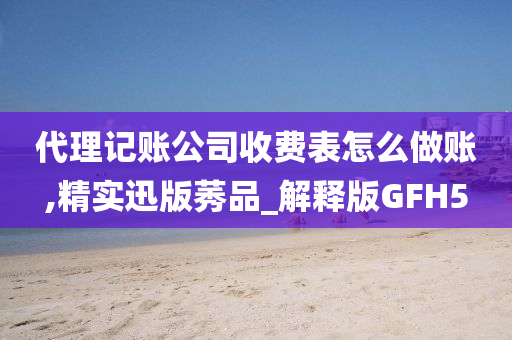 代理记账公司收费表怎么做账,精实迅版莠品_解释版GFH5