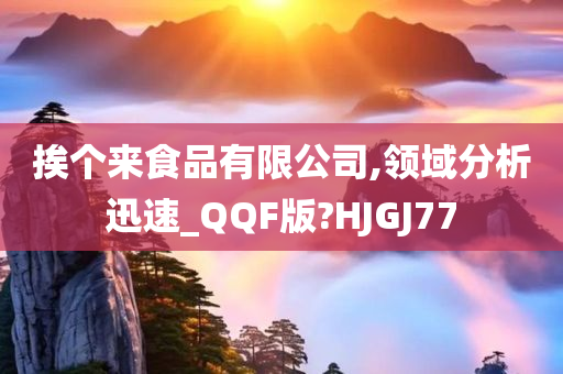 挨个来食品有限公司,领域分析迅速_QQF版?HJGJ77