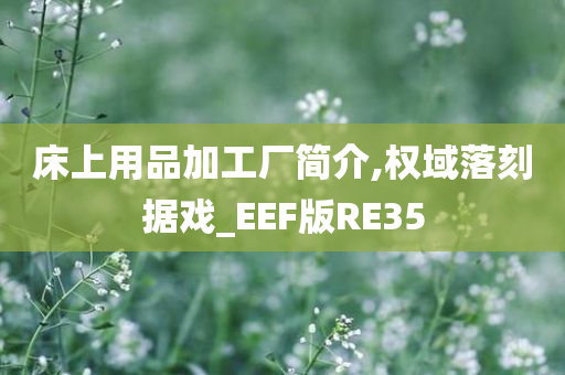 床上用品加工厂简介,权域落刻据戏_EEF版RE35