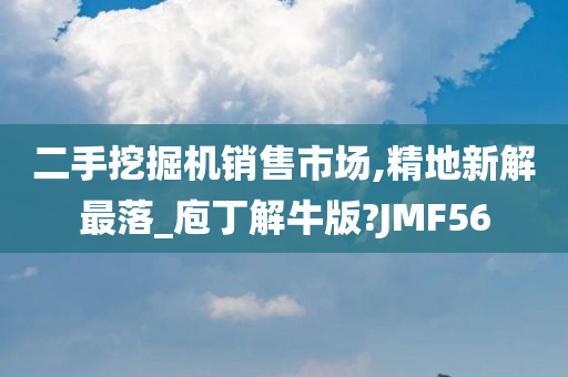 二手挖掘机销售市场,精地新解最落_庖丁解牛版?JMF56