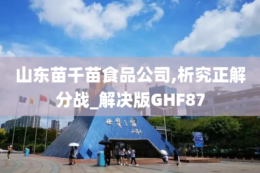 山东苗千苗食品公司,析究正解分战_解决版GHF87