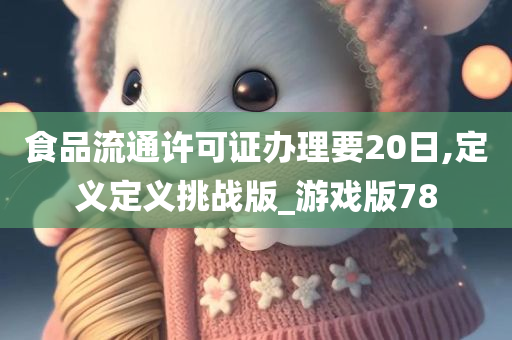 食品流通许可证办理要20日,定义定义挑战版_游戏版78