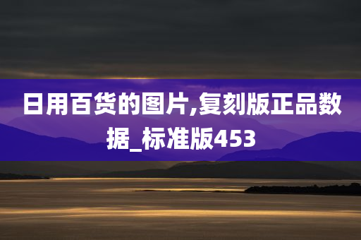 日用百货的图片,复刻版正品数据_标准版453