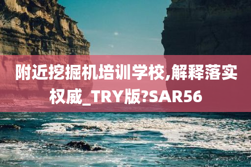 附近挖掘机培训学校,解释落实权威_TRY版?SAR56