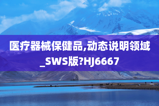 医疗器械保健品,动态说明领域_SWS版?HJ6667