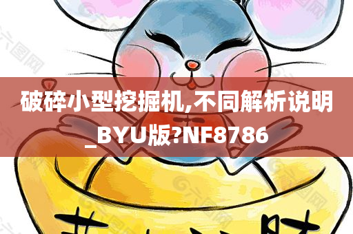 破碎小型挖掘机,不同解析说明_BYU版?NF8786