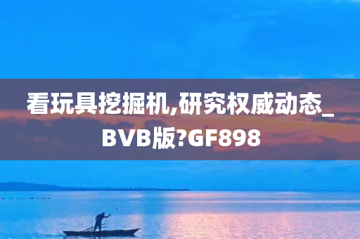 看玩具挖掘机,研究权威动态_BVB版?GF898