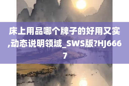 床上用品哪个牌子的好用又实,动态说明领域_SWS版?HJ6667