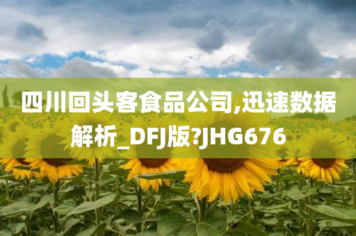 四川回头客食品公司,迅速数据解析_DFJ版?JHG676