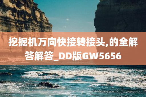 挖掘机万向快接转接头,的全解答解答_DD版GW5656