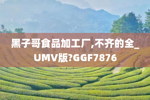 黑子哥食品加工厂,不齐的全_UMV版?GGF7876